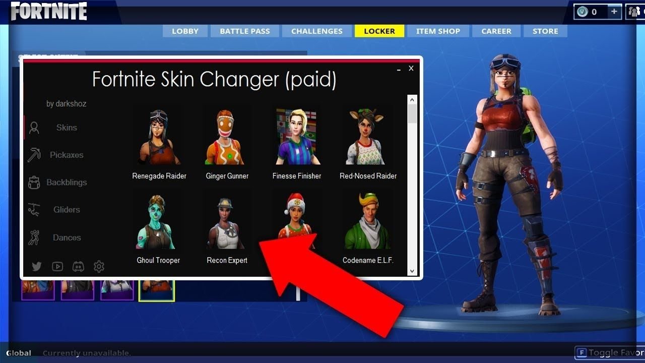 Fortnite Skin Changer